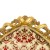 Κρεβάτι Μπαρόκ με φύλλο χρυσού και ανάγλυφο ύφασμα υψηλής ποιότητας με πολύχρωμα σχέδια λουλουδιών RIS-0021-BED RIS-0021 