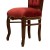 Καρέκλα τραπεζαρίας με λούστρο μπρονζέ καπαράδες και μπορντό αλέκιαστο αδιάβροχο καπιτονέ ύφασμα RIS-5214-CHAIR RIS-5214 