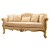Καναπές τριθέσιος με φύλλο χρυσού και αδιάβροχο αλέκιαστο καπιτονέ βελούδο RIS-8779-SOFA RIS-8779 