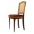 Καρέκλα με ψάθα στην πλάτη λούστρο και μπορντό αδιάβροχο αλέκιαστο βελούδο στο κάθισμα RIS-5215-CHAIR RIS-5215 