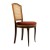 Καρέκλα με ψάθα στην πλάτη λούστρο και μπορντό αδιάβροχο αλέκιαστο βελούδο στο κάθισμα RIS-5215-CHAIR RIS-5215 