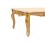 Tραπέζι σαλονιού κλασικό με λάκα μπέζ πατίνα off white και φύλλο χρυσού στα σκαλίσματα RIS-3570-TABLE RIS-3570-1 