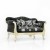 Σαλόνι σκαλιστό σε μοντέρνα χρώματα ασημί με μαύρο X-9026-French style Living Room Set X-9026 