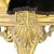 Πολυθρόνα Κλασική με Βελούδο Μαύρο και Φύλλο Χρυσού - SO-6131-Armchair X-6131 