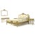 Κρεβάτι Κλασικό Σκαλιστό με φύλλο χρυσού - X-11074-Bed X-11074 