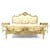 Κρεβάτι Κλασικό Σκαλιστό με φύλλο χρυσού - X-11074-Bed X-11074 